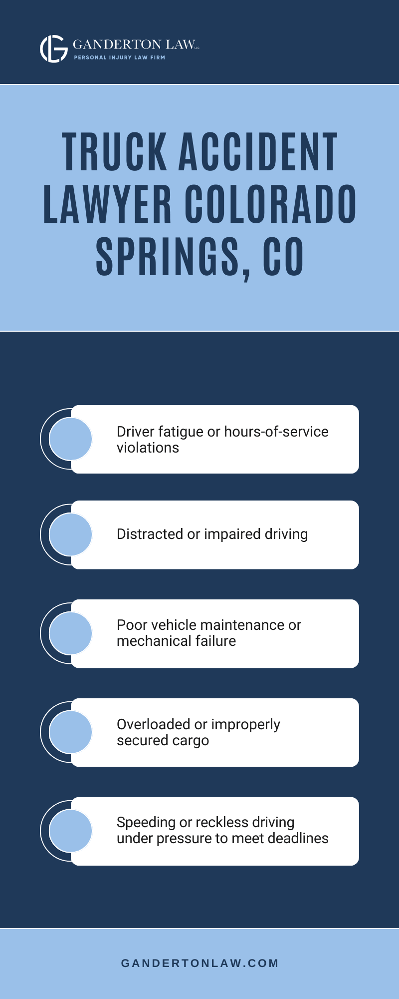 Truck Accident Lawyer Colorado Springs, CO Infographic